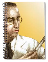 Jonas Salk, Microbiologist Spiral Notebook by Spencer Sutton