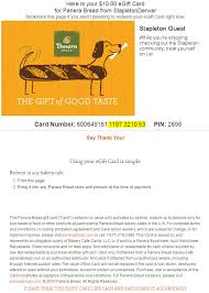 Below we list three possible ways you can try. Panera Gift Card 10 Central Park Denver Formerly Stapleton
