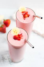 easy strawberry banana smoothie