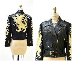 Vintage Black Leather Motorcycle Jacket By North Beach Michael Etsy Black Leather Motorcycle Jacket Leather Motorcycle Jacket Black Leather