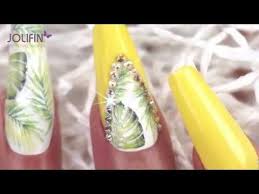 Nailart Jungle Sun Mit Jolifin Carbon Quick Farbgel Pure Yellow Youtube Jolifin Nailart