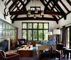 I love french, italian, swedish,and. Tudor Country Family Room English Interior Design Tudor Style Homes Tudor Decor
