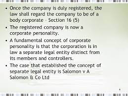 This means that most of the legal entity in business is separate from another business or individual with value to accountability. Incorporation And Its Effects Ppt Video Online Download
