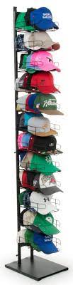 Hat Display Rack Floorstanding 12 Pockets Black In 2021 Baseball Hat Racks Hat Display Baseball Hat Display