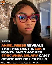 Angel Reese reveals that her rent is $8k a month and that her $74k WNBA  earnings can't cover any of her bills 👀😳 🎥 @livebitez