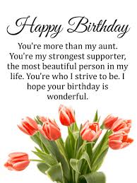 Birthday Greetings For My Auntie Pretty Tulip Happy Birthday Card For Aunt Birthday Greeting Cards By Davia Birthday Wishes For Aunt Birthday Card For Aunt Happy Birthday Aunt From Niece