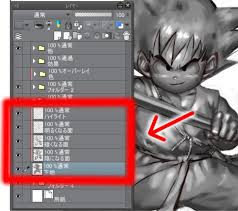 グリザイユ 画法の陰 影の描き方が分かる ドラゴンボールの孫悟空を描いてコツを掴もう マエコのデジタル工房 グリザイユ ドラゴンボール 漫画 孫悟空