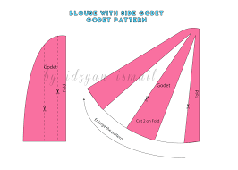Pola, pola kain kembang payung, kain kembang payung lapan panel, skirt lapan panel, sewing, sew, jahit. Proud Sewist 2016