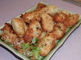Deep Fried Taro Yam Puffs Recipe Deep Fried Food Com Recipe Recipes Deep Fried Puff Recipe