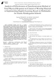 With 2,500 to 3,000 words, you can understand 90% of everyday english conversations, english newspaper and magazine articles, and english used in the workplace. Pdf Analysis Of Effectiveness Of Synchronization Method Of Total Physical Response On Content Of Worship Material In Implementing English Learning Based On Multimedia For Islamic Kindergarten Schools