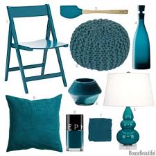 How to decorate table place in trendy green. Peacock Blue Accessories Peacock Blue Home Decor