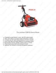 The asus jacobsen greens mower 62238 document found is checked and safe for using. Lawn Mower Jacobsen Pgm 22 Popular For Golf Courses Manualzz