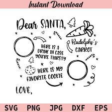 Download Dear Santa Tray Svg Christmas Svg Milk And Cookies Svg Merry Christmas Svg Png Dxf Cricut Cut File Clipart Buy Svg Designs