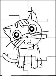 Puzzle Coloring Page In 2020 Color Puzzle Coloring Pages Printable Puzzles For Kids