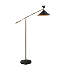 Kenroy Home Arne 53 In Black Floor Lamp With Metal Shade 33166bl The Home Depot Task Floor Lamp Black Floor Lamp Floor Lamp