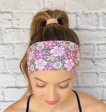 Womens Floral Headband, Flower Headband, Pink Hair Accessory, Spring  Headband, New Mom Gift Idea, Nurse Headband, Soft Stretchy Headband