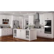 You and your kitchen designer finalize the kitchen design. Hampton Bay Hampton Assembled 15 In X 42 In X 12 In Wall Kitchen Cabinet In Satin White Kw1542 Sw The Home Depot