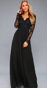 Lulus Awaken My Love Lace Maxi Dress In 2020 Long Sleeve Lace Maxi Dress Black Lace Maxi Dress Black Lace Dress Long
