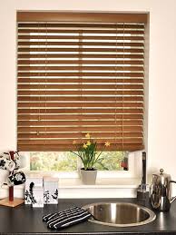 burnished oak wooden blind 50mm slat
