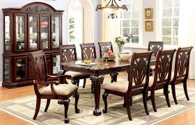 Petersburg I Cherry Rectangular Extendable Leg Dining Room Set Dining Room Sets Dining Table Setting Dining Room Furniture