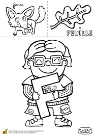 Lettre F Fenec Feuille Page 6 Sur 26 Sur Hugolescargot Com Coloriage Alphabet Alphabet A Colorier Coloriage