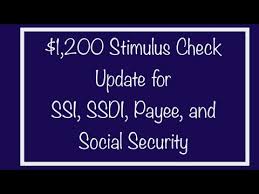 1 200 Stimulus Check For Ssdi Ssa Ssi Payee Monday May 25th Update Youtube