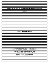We did not find results for: Constitution Of Kenya Review Commission Ckrc Constitutionnet
