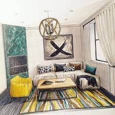 Venha Aprender A Desenhar Com Os Profissionais Da Artefato Aulas Presenciai Interior Design Renderings Interior Architecture Drawing Interior Design Drawings