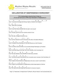 Declaration of independence worksheet instructions: Declaration Of Independence Grievances Worksheet Answer Key World History Teaching Independence Songs Declaration Of Independence