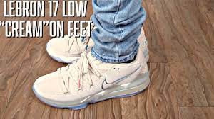 Bugs bunny's what's up doc? catchphrase is embroidered on the interior tongue, while tune squad branding adorns the custom sockliner. Nike Lebron 17 Low Cream On Feet Youtube