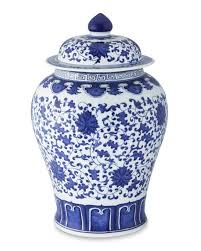 Blue White Ginger Jar With Lid 16 Urn In 2020 Blue And White Blue White Decor Ginger Jars