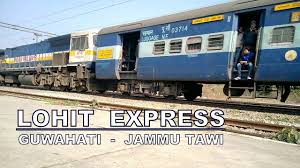 lohit express from guwahati to jammu tawi with sguj emd wdp4d at chiheru phagwara