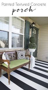 How To Paint Stripes On Your Front Porch Cuckoo4design Concrete Front Porch Painted Porch Floors Painted Concrete Porch
