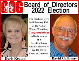 Congratulations to Doris Keaton and David Galloway