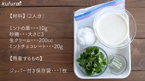 自分で作ればミントがフレッシュ チョコミントアイスクリームの作り方 簡単 もむだけアイスレシピ Kufura クフラ 小学館公式