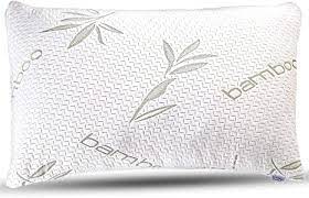 Bamboo pillows contain a bamboo base viscose outer shell and are stuffed with memory foam for pillows come in standard sizes designed to fit different bed sizes. Amazon Com Bamboo Pillow Premium Pillows For Sleeping Memory Foam Pillow With Washable Pillow Case Adjustable Queen Kitchen Dining