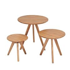 This beautiful coffee table with a lift top is finished on all sides in lintel oak®, making it the perfect versatile addition to any room in your home. Clearance Coffee Table Set Stacking End Side Table With Modern Design Solid Wood Set Of 3 Buy Online In Samoa At Samoa Desertcart Com Productid 60179096
