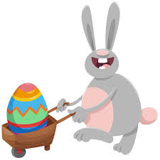 Nicht nur deko, sondern auch gutes ostereierversteck: Cartoon Osterhase Mit Grossem Ei Auf Schubkarre 1779907 Download Kostenlos Vector Clipart Graphics Vektorgrafiken Und Design Vorlagen