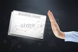 Hand Gesture With Business Chart Stock Photo 1966353