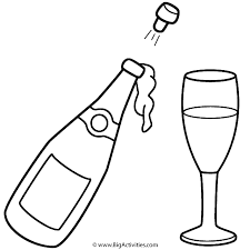 Copy the code we give you below and paste it on your web to publish it. Champagne Bottle And Glass Coloring Page New Years Bottle Drawing Wine Bottle Drawing Champagne Bottle Drawing