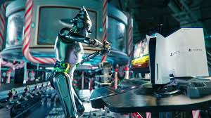 Lil nas x has dropped off a music video for his brand new single, holiday. directed by gibson hazard and the artist himself, the impressive video brings us to the north pole in 2220 and sees nas x try on a number of beautifully detailed costumes, including a futuristic santa claus with robot helpers. Playstation 5 White Video Game Console By Sony In Holiday By Lil Nas X 2020