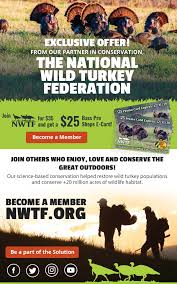 When you apply for the bass pro shops outdoor rewards credit card, you can receive a $50 gift card. Bass Pro Shops Join The National Wild Turkey Federation Get A 25 E Card Milled