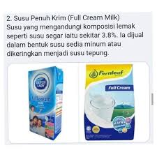 Harganya hanya rm5.00 untuk seliter. Coach Kimi Kenali 10 Jenis Susu Di Pasaraya Pilihan Facebook