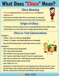 Chica Meaning What Does Chica Mean And Stand For 7esl