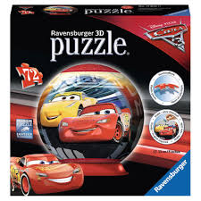 Same day delivery 7 days a week £3.95, or fast store collection. Disney Cars 72pc 3d Puzzle Ball 11825 Character Brands