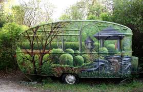Wohnwagen Im Garten Vintage Camper Wohnwagen Mini Wohnwagen