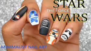 Diy Star Wars The Force Awakens Minimalist Nail Art For The Premiere Star Wars Nails Minimalist Nails Nails