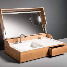 Fancy Hidden Washbasin By Makro Wash Basin Sink Wooden Trunk