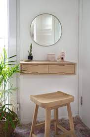 Oak Floating Dressing Table In 2021 Dressing Table Design Bedroom Dressing Table Small Dressing Table