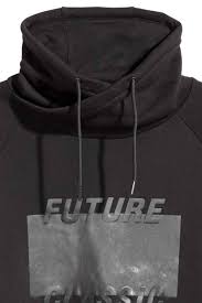 Boru Yakali Sweatshirt Siyah Erkek H M Tr Siyah Erkek Svetsortler Erkek Sweatshirt